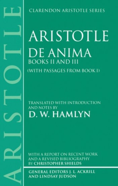 De Anima : Books II and III (with passages from Book I), Paperback / softback Book