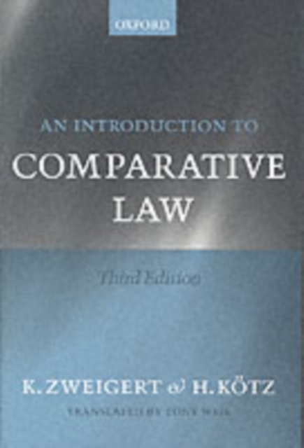 An Introduction to Comparative Law, Paperback / softback Book