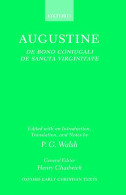 De Bono Coniugali and De Sancta Virginitate, Hardback Book