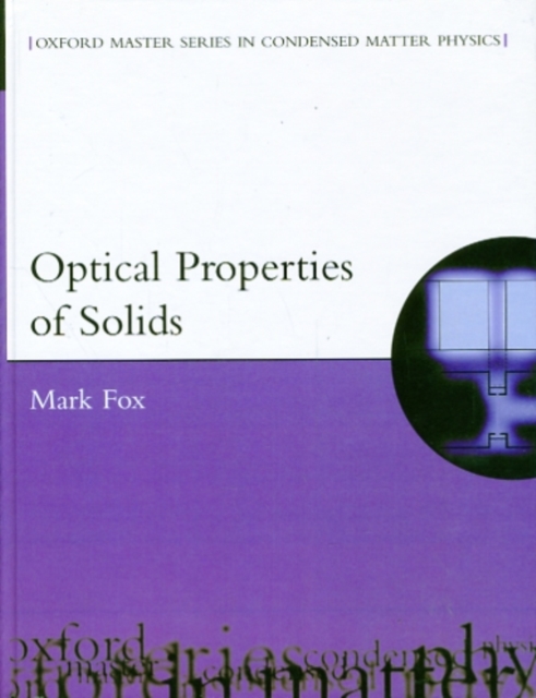 Optical Properties of Solids, Hardback Book