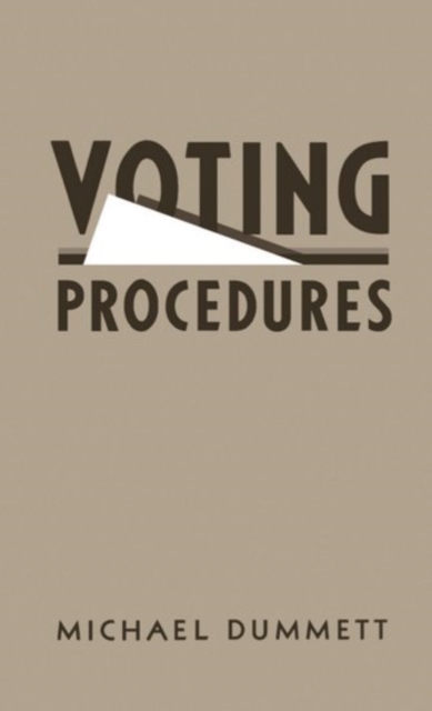 Voting Procedures, Hardback Book