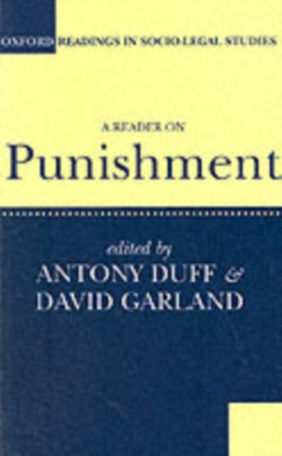 A Reader on Punishment, Paperback / softback Book
