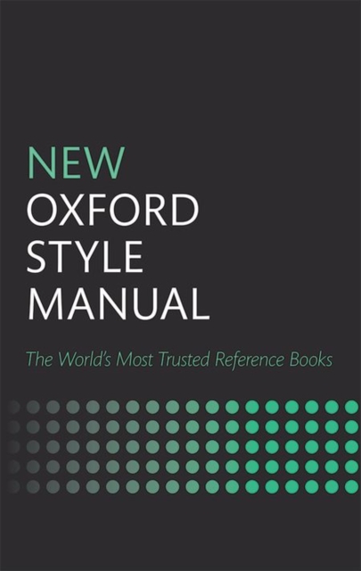 New Oxford Style Manual, Hardback Book