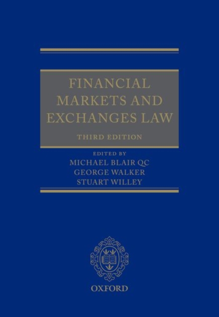 Financial Markets and Exchanges Law, Hardback Book