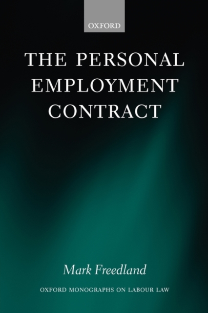 The Personal Employment Contract, Hardback Book