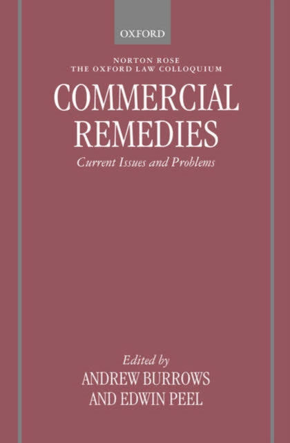 Commercial Remedies : Current Issues and Problems, Hardback Book
