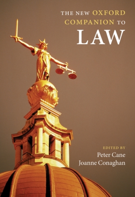The New Oxford Companion to Law, Hardback Book