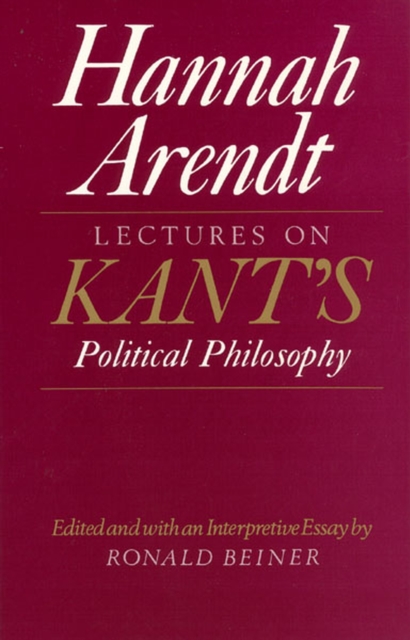 Lectures on Kant's Political Philosophy, Paperback Book