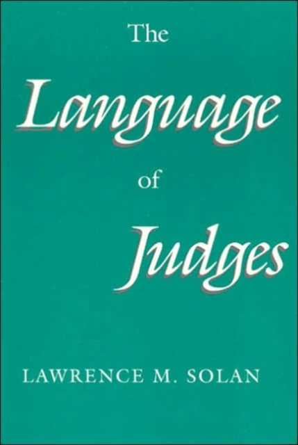 The Language of Judges, Paperback / softback Book