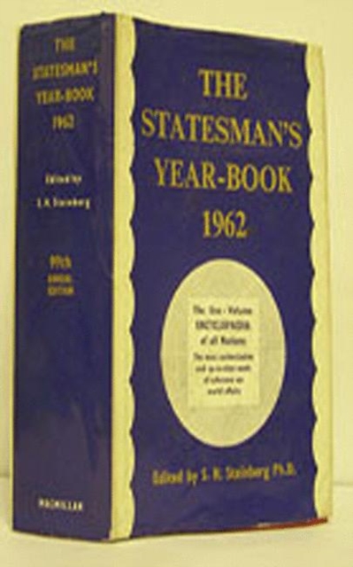 The Statesman's Year-Book 1962 : The One-Volume ENCYCLOPAEDIA of all nations, PDF eBook