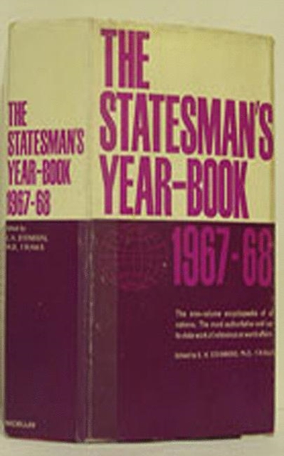 The Statesman's Year-Book 1967-68 : The One-Volume ENCYCLOPAEDIA of all nations, PDF eBook