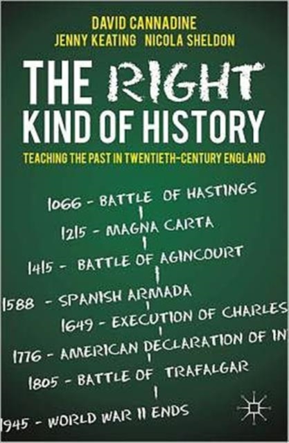 The Right Kind of History : Teaching the Past in Twentieth-Century England, Paperback / softback Book