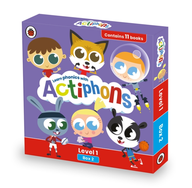 Actiphons Level 1 Box 2: Books 13-23 : Learn phonics and get active with Actiphons!, Multiple-component retail product, slip-cased Book