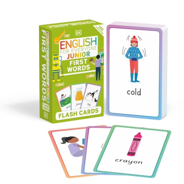 English for Everyone Junior First Words Flash Cards, Cards Book