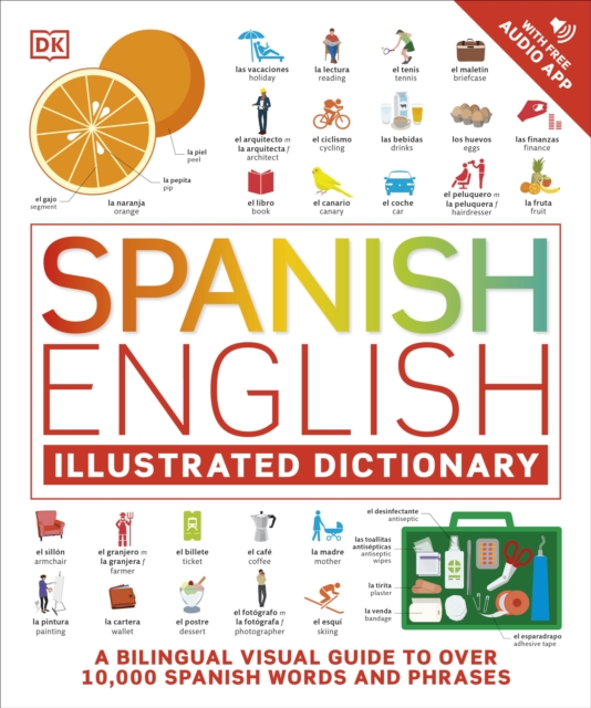 Spanish English Illustrated Dictionary : A Bilingual Visual Guide to Over 10,000 Spanish Words and Phrases, EPUB eBook