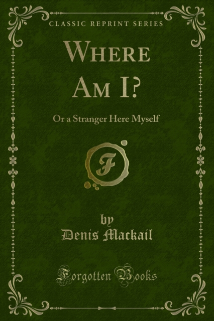 Where Am I? : Or a Stranger Here Myself, PDF eBook