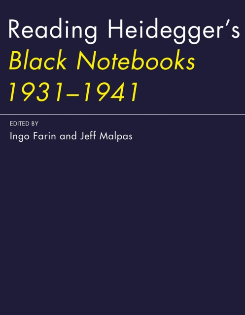 Reading Heidegger's Black Notebooks 1931--1941, EPUB eBook