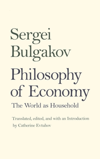 Philosophy of Economy : The World as Household, EPUB eBook