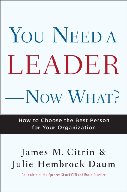 You Need a Leader--Now What?, EPUB eBook