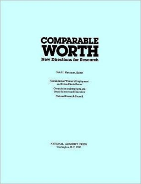 Comparable Worth : New Directions for Research, Paperback Book