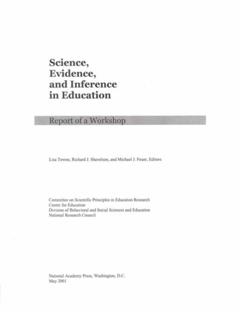 Science, Evidence, and Inference in Education : Report of a Workshop, EPUB eBook