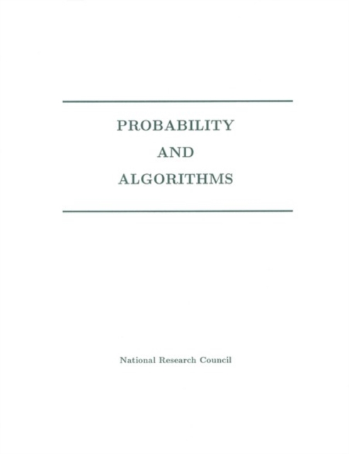 Probability and Algorithms, PDF eBook