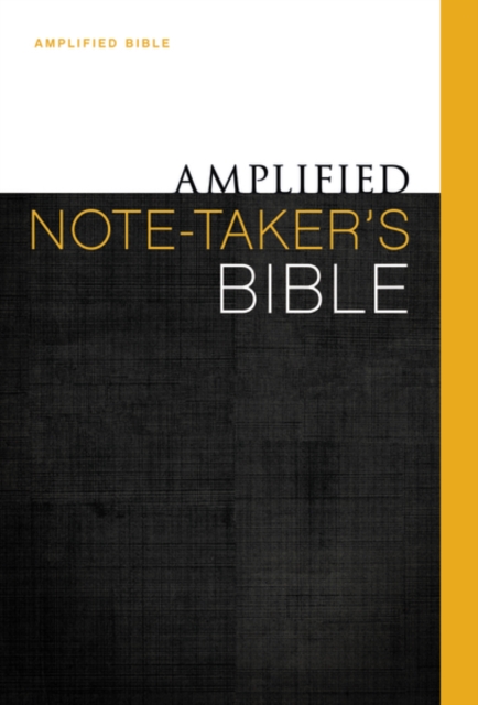 Amplified Note-Taker's Bible, Hardcover, Hardback Book
