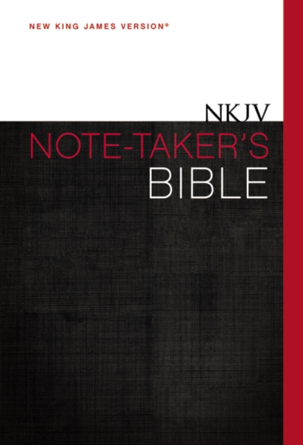 NKJV, Note-Taker's Bible, Hardcover, Red Letter Edition, Hardback Book