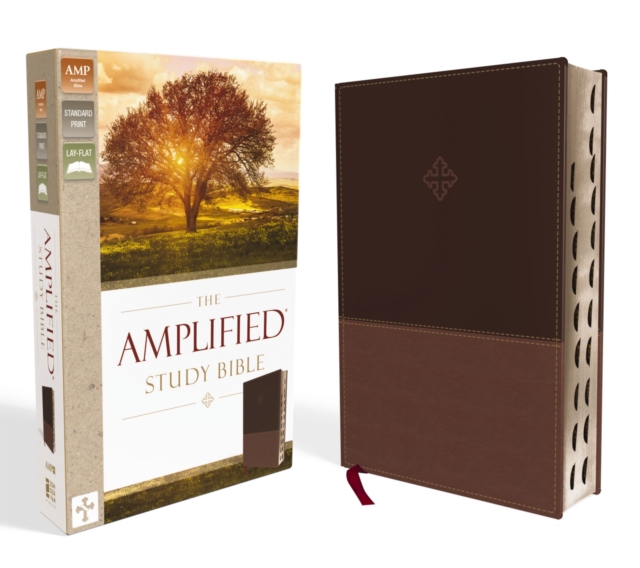 The Amplified Study Bible, Leathersoft, Brown, Thumb Indexed, Leather / fine binding Book