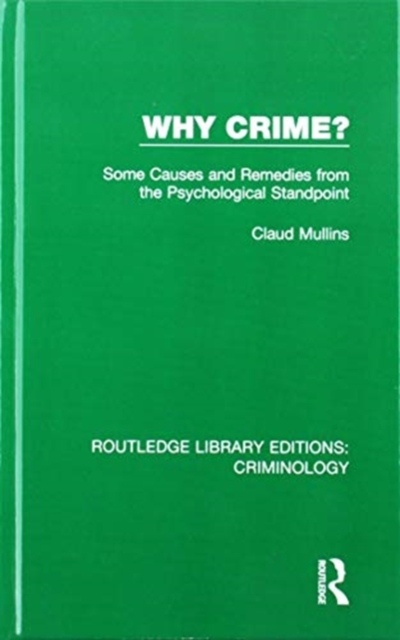 Routledge Library Editions: Criminology, Multiple-component retail product Book