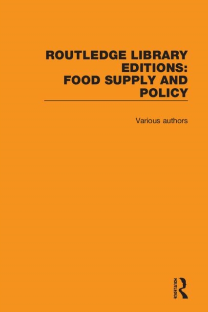 Routledge Library Editions: Food Supply and Policy, Multiple-component retail product Book