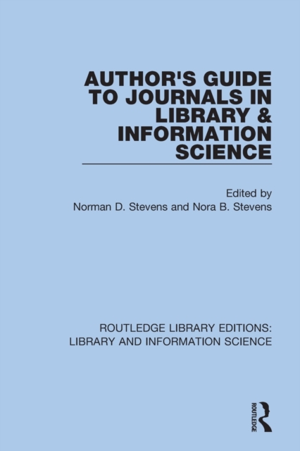 Author's Guide to Journals in Library & Information Science, Paperback / softback Book