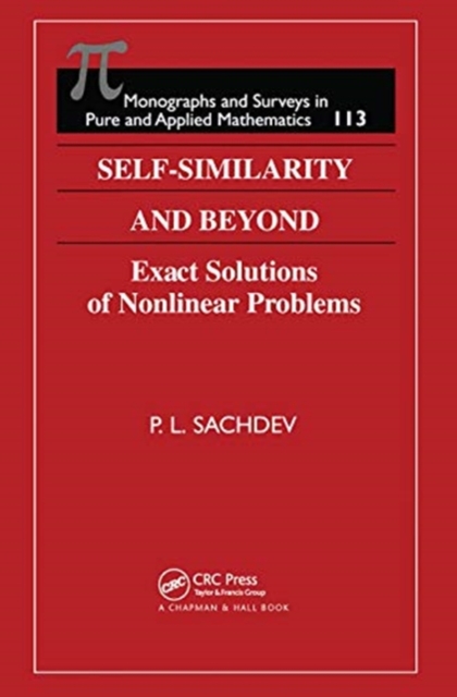Self-Similarity and Beyond : Exact Solutions of Nonlinear Problems, Paperback / softback Book