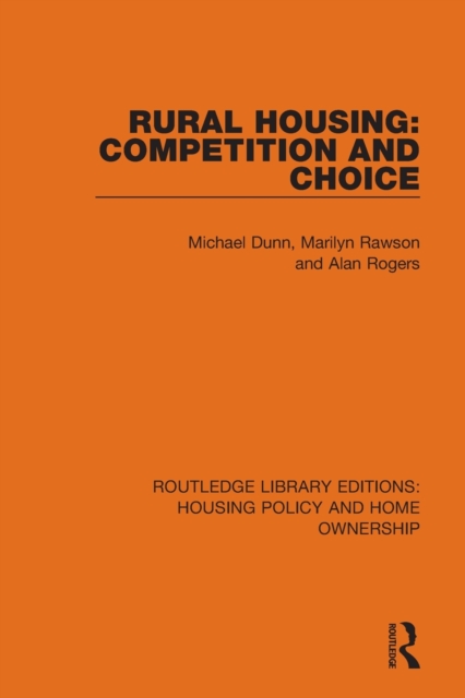 Rural Housing: Competition and Choice, Paperback / softback Book
