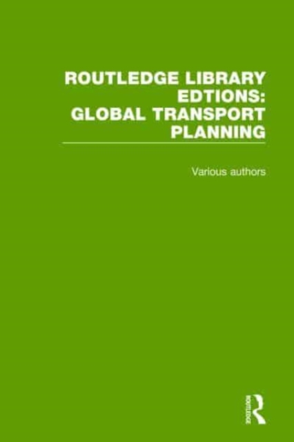 Routledge Library Editions: Global Transport Planning, Multiple-component retail product Book
