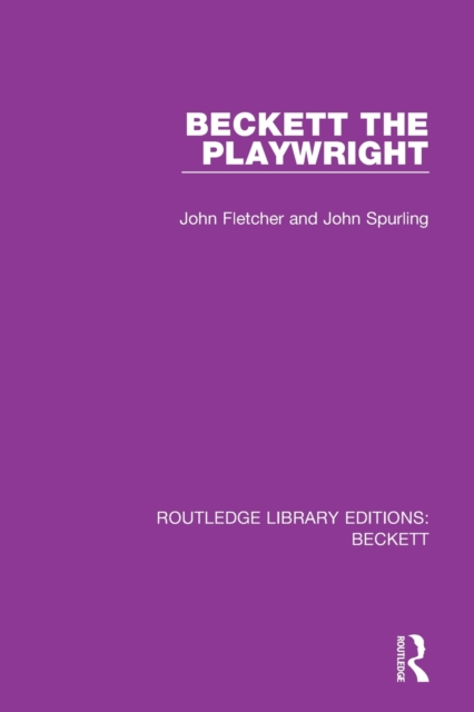 Beckett the Playwright, Paperback / softback Book