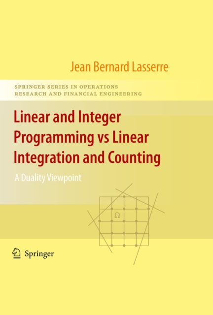 Linear and Integer Programming vs Linear Integration and Counting : A Duality Viewpoint, PDF eBook