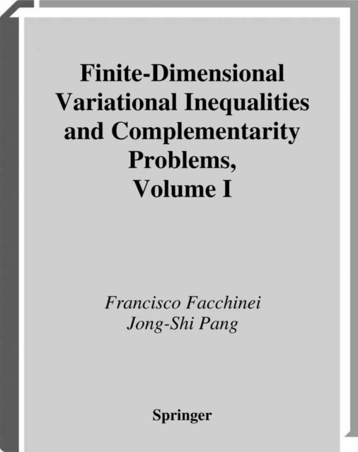 Finite-Dimensional Variational Inequalities and Complementarity Problems, PDF eBook