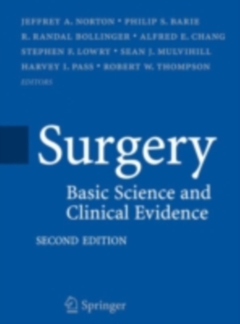 Surgery : Basic Science and Clinical Evidence, PDF eBook