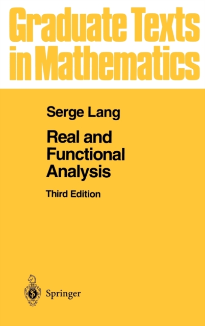 Real and Functional Analysis, Hardback Book