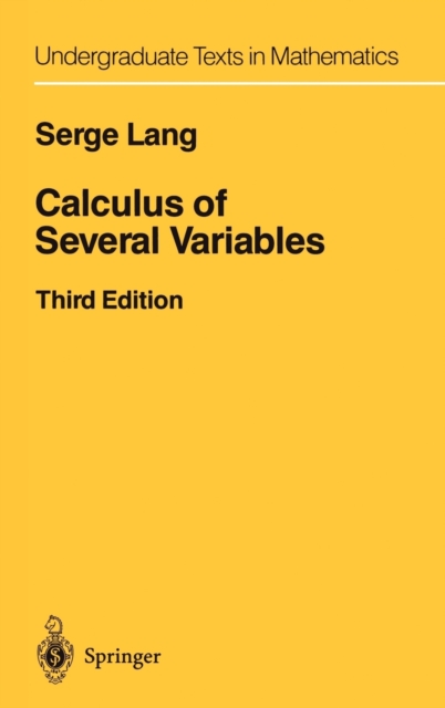 Calculus of Several Variables, Hardback Book