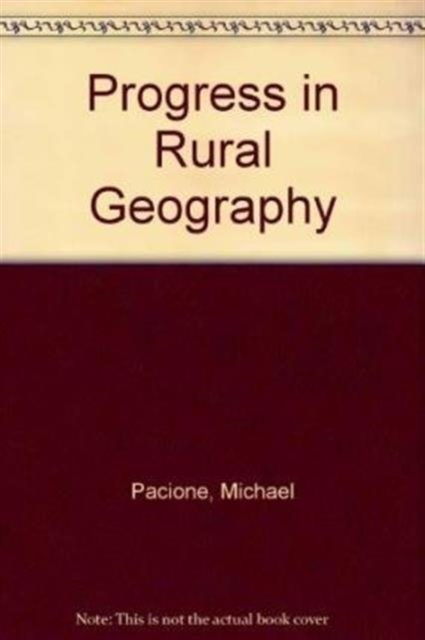 Progress in rural geography, Hardback Book
