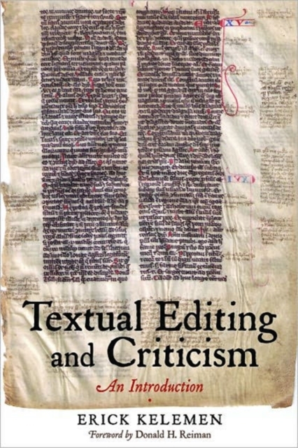 Textual Editing and Criticism : An Introduction, Hardback Book