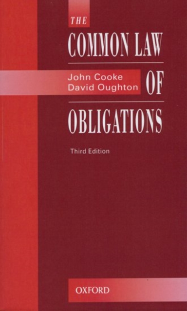 The Common Law of Obligations, Paperback / softback Book