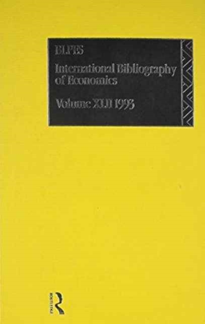 IBSS: Economics: 1993 Vol 42, Hardback Book