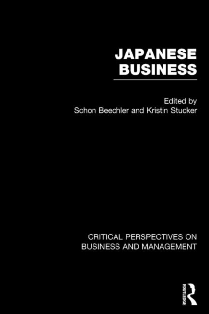 Japanese Business : Critical Perspectives on Business and Management, Multiple-component retail product Book