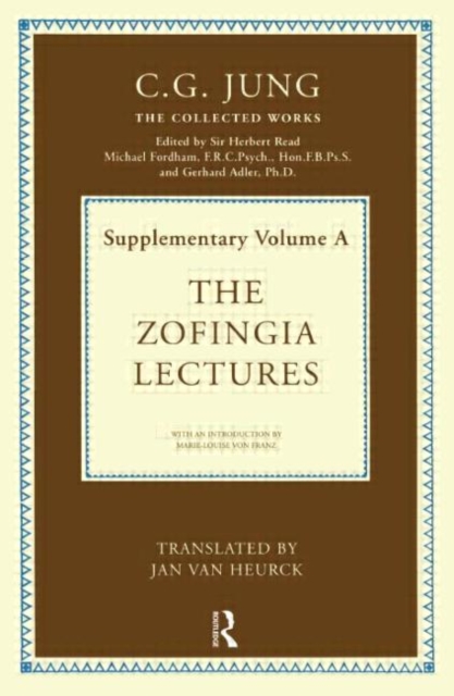 The Zofingia Lectures : Supplementary Volume A, Hardback Book
