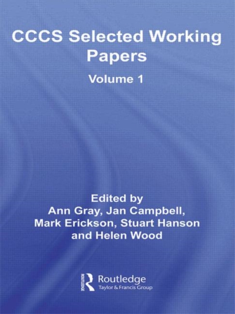 CCCS Selected Working Papers : Volume 1, Hardback Book