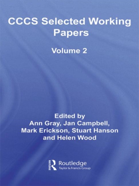 CCCS Selected Working Papers : Volume 2, Hardback Book