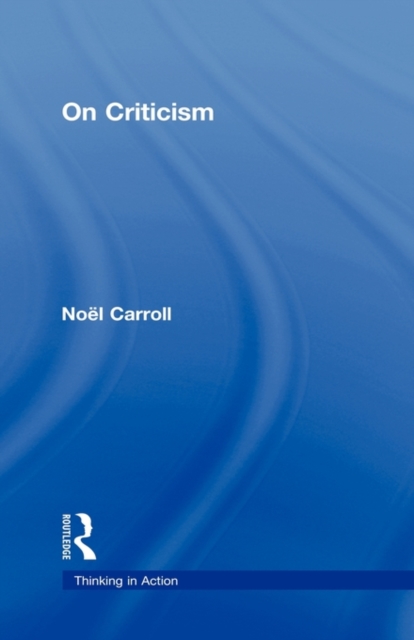 On Criticism, Hardback Book